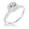 Frederick Goldman Goldman 14k White Gold 0.34ct Diamond Semi Mount Engagement Ring