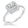 Frederick Goldman Goldman 14k White Gold 0.53ct Diamond Semi Mount Engagement Ring