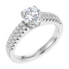 Frederick Goldman Goldman 14k White Gold 0.42ct Diamond Semi-Mount Engagement Ring