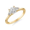 ArtCarved Bridal Artcarved Bridal Mounted With CZ Center Classic Engagement Ring 18K Yellow Gold
