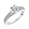 ArtCarved Bridal Artcarved Bridal Unmounted No Stones Classic Solitaire Engagement Ring Shana 14K White Gold