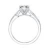 ArtCarved Bridal Artcarved Bridal Mounted With CZ Center Contemporary Twist Diamond Engagement Ring London 14K White Gold