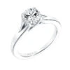 ArtCarved Bridal Artcarved Bridal Mounted With CZ Center Classic Solitaire Engagement Ring Kathleen 14K White Gold