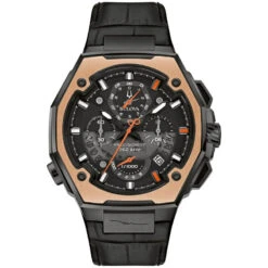 Bulova Bulova X Marc Anthony Mens Stainless Steel And 18 Karat Rose Gold
