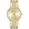 Bulova Bulova Box Set BUL Crystal Mens Stainless Steel