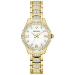 Bulova Bulova Misc Crystal Ladies Stainless Steel
