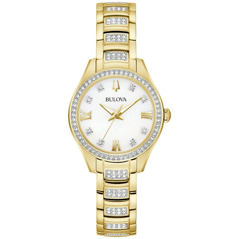 Bulova Bulova Misc Crystal Ladies Stainless Steel