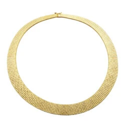 Charles Garnier Charles Garnier 1 Karat Gold Necklace With Diamond Cut 17''