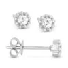 Madison L Madison L 14k White Gold White Topaz Earring