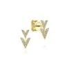 Gabriel & Co. Fashion Gabriel & Co. 14k Yellow Gold Kaslique Diamond Stud Earrings