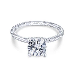 Gabriel & Co. Gabriel & Co. 14k White Gold Hampton Solitaire Engagement Ring