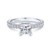Gabriel & Co. Gabriel & Co. 14k White Gold Contemporary Straight Engagement Ring