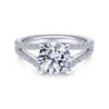Gabriel & Co. Gabriel & Co. 14k White Gold Contemporary Split Shank Engagement Ring