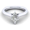 Gabriel & Co. Gabriel & Co 14K White Gold Allie Solitaire Diamond Engagement Ring