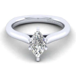 Gabriel & Co. Gabriel & Co 14K White Gold Allie Solitaire Diamond Engagement Ring