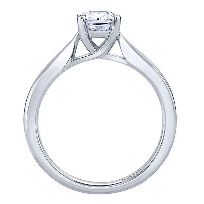Gabriel & Co. Gabriel & Co 14K White Gold Jamie Solitaire Diamond Engagement Ring - Image 2