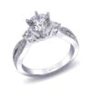 Coast Diamond Coast Diamond 14k White Gold 0.29ct Diamond Semi-Mount Engagement Ring