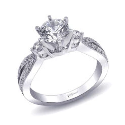 Coast Diamond Coast Diamond 14k White Gold 0.29ct Diamond Semi-Mount Engagement Ring