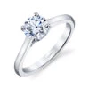 Coast Diamond Coast Diamond 14k White Gold 1ct Solitaire Engagement Ring With .01 Brilliant Round Melee Diamonds