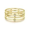 Gabriel & Co. Fashion Gabriel & Co. 14k Yellow Gold Constellations Diamond Ring