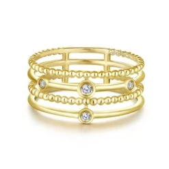 Gabriel & Co. Fashion Gabriel & Co. 14k Yellow Gold Constellations Diamond Ring