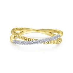 Gabriel & Co. Fashion Gabriel & Co. 14k Yellow Gold Bujukan Diamond Ring