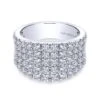 Gabriel & Co. Fashion Gabriel & Co. 14k White Gold Lusso Diamond Ring