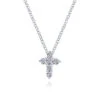 Gabriel & Co. Fashion Gabriel & Co. 14k White Gold Faith Diamond Necklace