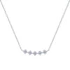 Gabriel & Co. Fashion Gabriel & Co. 14k White Gold Art Moderne Diamond Bar Necklace