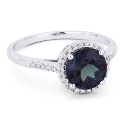 Madison L Madison L 14k White Gold Alexandrite & Diamond Ring