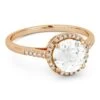 Madison L Madison L 14k Rose Gold Topaz & Diamond Ring