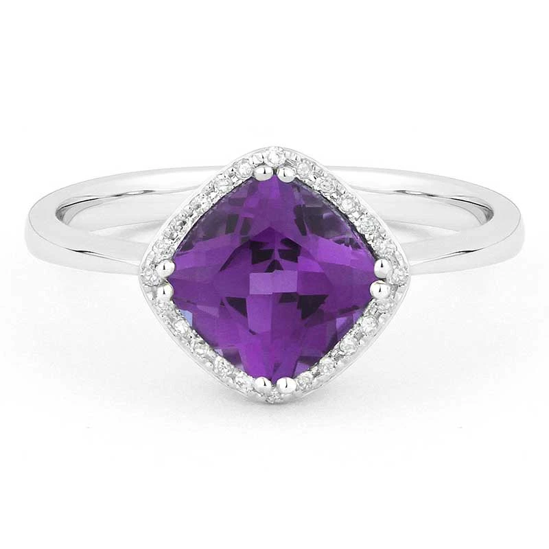 Madison L Madison L 14k White Gold Amethyst Ring