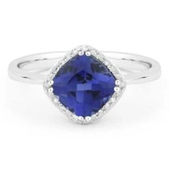 Madison L Madison L 14k White Gold Sapphire Ring