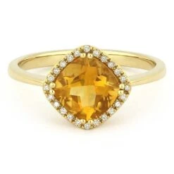 Madison L Madison L 14k Yellow Gold Citrine Ring