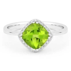 Madison L Madison L 14k White Gold Peridot Ring