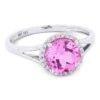Madison L Madison L 14k White Gold Pink Sapphire Ring