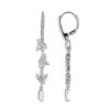 Charles Garnier Charles Garnier Sterling Silver Earrings With CZ Rhodium Finish