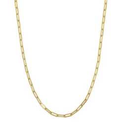 Charles Garnier Charles Garnier Sterling Silver Necklace Made With Paperclip Chain (3mm) Measures 17'' Long Plus 2'' Extender For Adjustable Length
