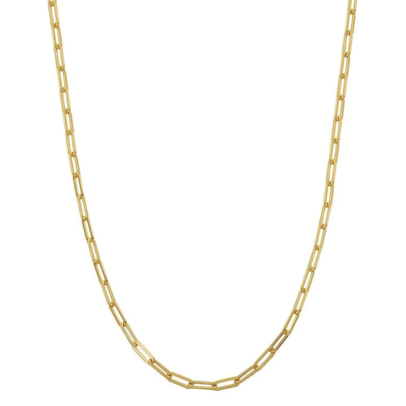 Charles Garnier Charles Garnier Sterling Silver Necklace Made With Paperclip Chain (3mm) Measures 17'' Long Plus 2'' Extender For Adjustable Length