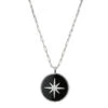 Charles Garnier Charles Garnier Sterling Silver Necklace Made With Paperclip Chain (2mm) And Starburst Pendant (3x25mm)