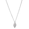 Charles Garnier Charles Garnier Sterling Silver Necklace With Twist Marquise Pave CZ On Rolo Chain