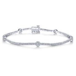 Gabriel & Co. Fashion Gabriel & Co. 14k White Gold Lusso Diamond Tennis Bracelet